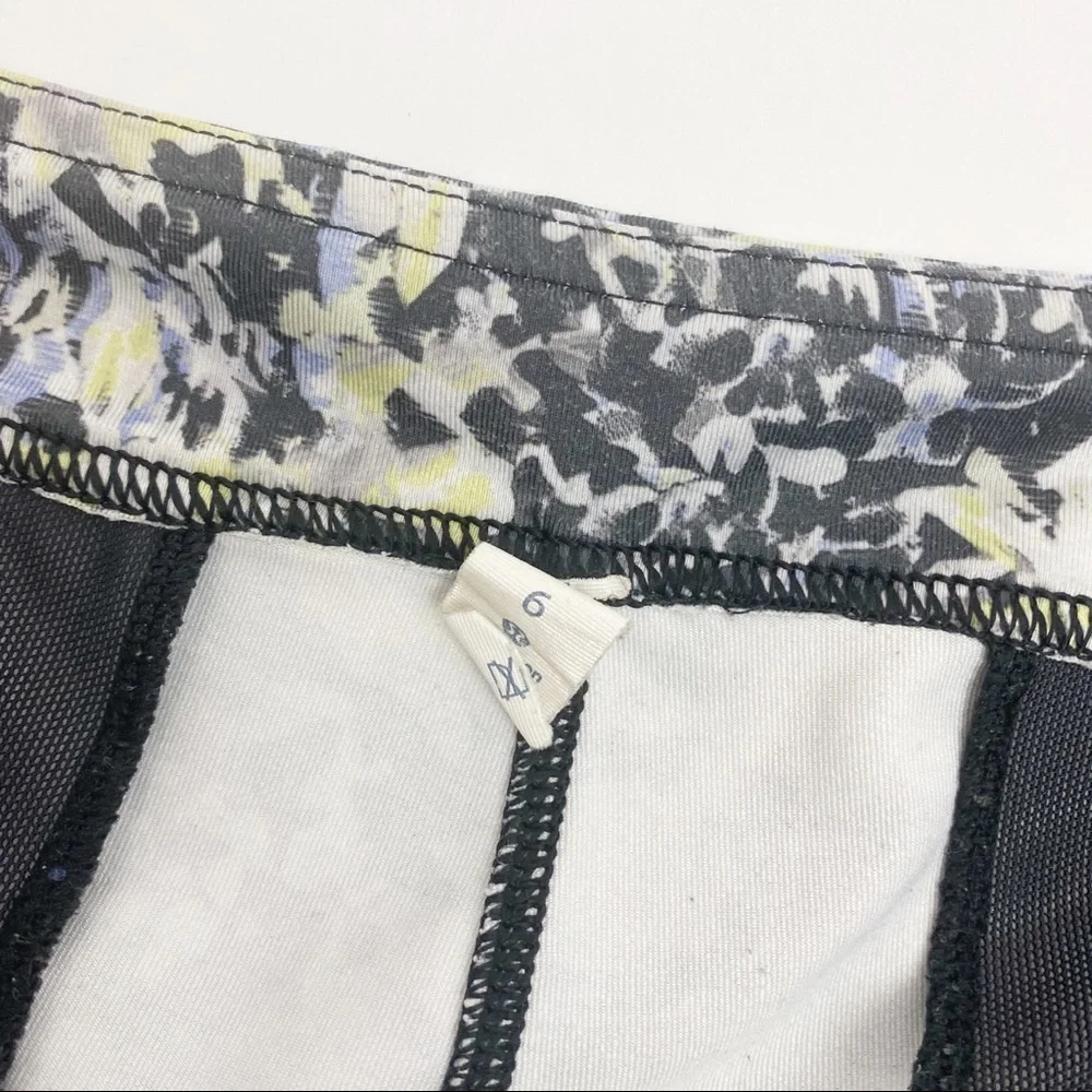 Lululemon Jet Crop Luxtreme Slim Pants: Crosscourt Petal Black Clarity Yellow